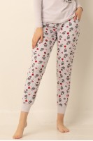 Pamuklu Bayan Pijama Takımı Gri Pamuklu Bayan Pijama Takımı Gri