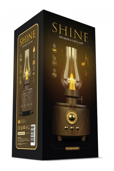 Powerway Radyolu USB Aux Micro Girişli Otantik Gece Lambası Taşınabilir Shine Bluetooth Hoparlör