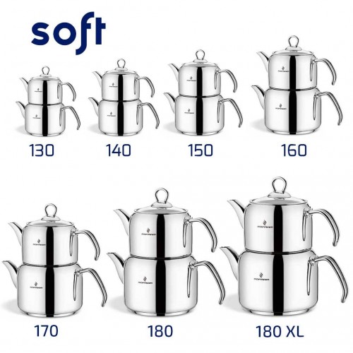 Soft 140 Mini Boy Çaydanlık Çelik