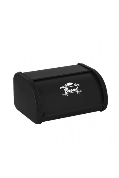 Metal Sürgülü Ekmek Saklama Kutusu Siyah Metal Sürgülü Ekmek Saklama Kutusu Siyah