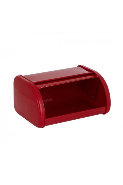 Metal Sürgülü Ekmek Saklama Kutusu Kırmızı Metal Sürgülü Ekmek Saklama Kutusu Kırmızı