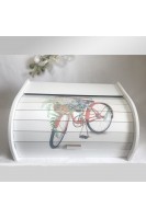 Ahşap Dekoratif Ekmek Dolabı Bisiklet Desenli Ekmeklik Ahşap Dekoratif Ekmek Dolabı Bisiklet Desenli Ekmeklik