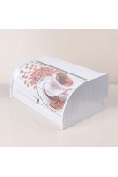 Ahşap Dekoratif Ekmek Dolabı Kahve Desenli Ekmeklik Ahşap Dekoratif Ekmek Dolabı Kahve Desenli Ekmeklik