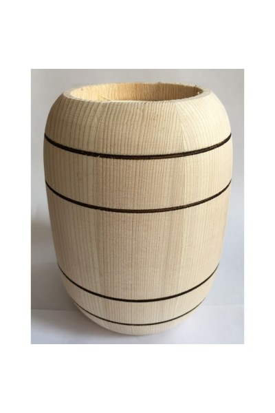 Ahşap Orta Boy Fıçı Kumbara