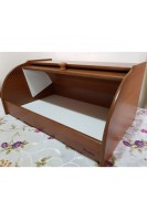 Tonka Ceviz Ahşap Dekoratif Ekmek Kutusu Kahverengi Tonka Ceviz Ahşap Dekoratif Ekmek Kutusu Kahverengi