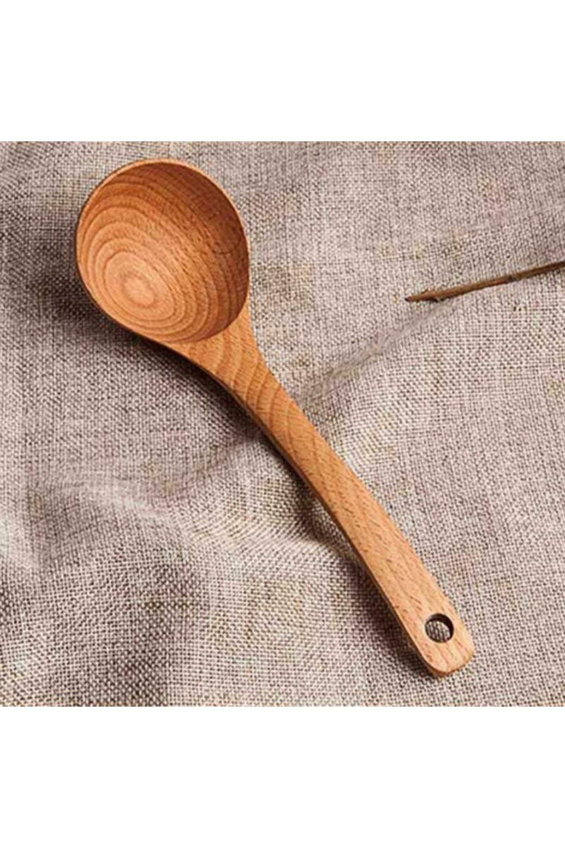 Ahşap Kepçe Düz Saplı