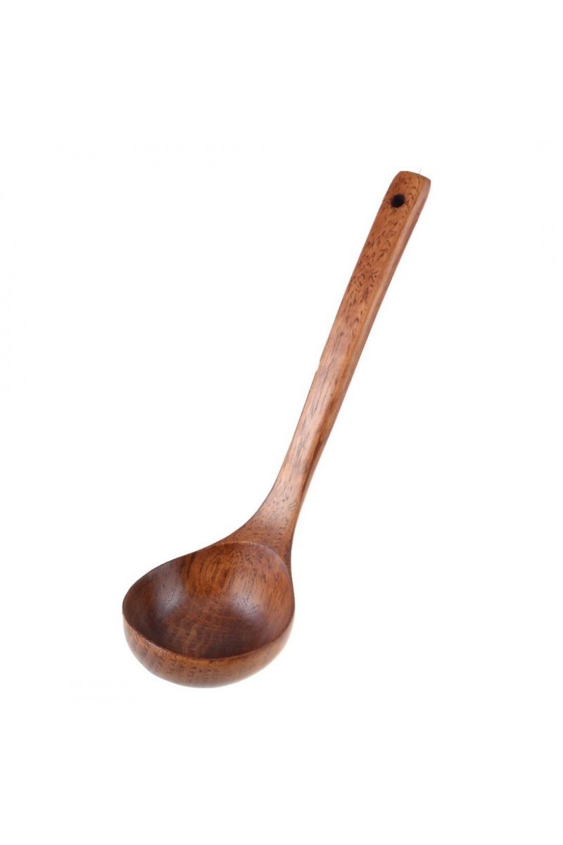 Ahşap Kepçe Düz Saplı