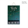 Home Keys Ahşap Dekoratif Anahtarlık Askılı Mandallı Pano Notluk Yeşil