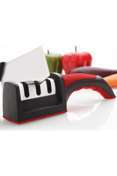 Profesyonel 3 Açılı Elmas Seramik Tungsten Çelik El Bıçakları Bileyici