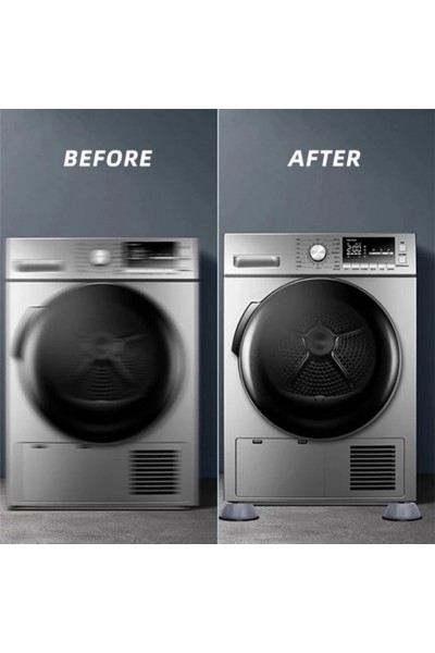 Çamaşır Makinesi Titreşim Önleyici Kaydırmaz Vantuzlu Stoper Set 4 Adet Çamaşır Makinesi Titreşim Önleyici Kaydırmaz Vantuzlu Stoper Set 4 Adet