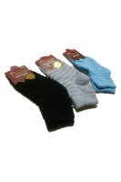 Ters Havlu Kalın Kadın Çorap 3lü Renkli