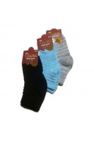 Ters Havlu Kalın Kadın Çorap 3lü Renkli