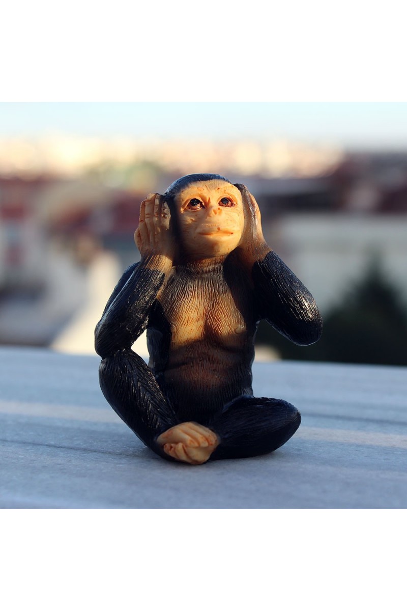 Dekoratif 3'lü Maymun Biblo - Görmedim - Duymadım - Bilmiyorum Dekoratif 3lü Maymun Biblo - Görmedim - Duymadım - Bilmiyorum