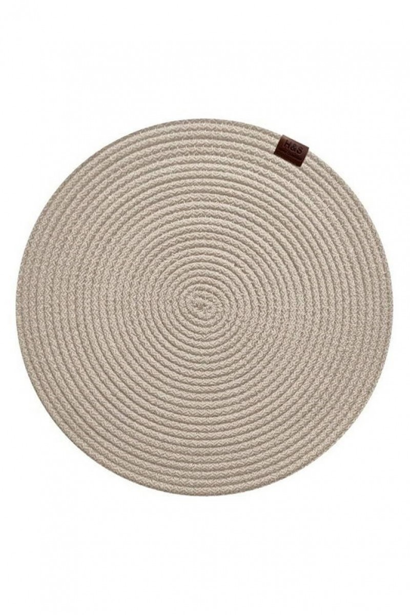 Dekoratif 6lı Amerikan Servis Kordon Dikişli Supla Gri