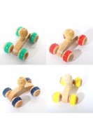 Ahşap Tekerlekli Mini El Masaj Aleti