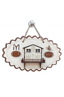 Ahşap IYI Ev Figürlü Dekoratif Anahtarlık Ahşap IYI Ev Figürlü Dekoratif Anahtarlık