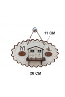 Ahşap IYI Ev Figürlü Dekoratif Anahtarlık Ahşap IYI Ev Figürlü Dekoratif Anahtarlık