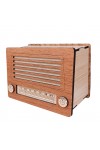 Dekoratif Ahşap Radyo Görünümlü Nostaljik Kumbara