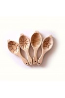 2'li Ahşap Kömbe Kerebiç Kurabiye Kalıbı 2'li Ahşap Kömbe Kerebiç Kurabiye Kalıbı