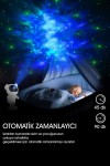 Kumandalı Astronot Uzay Yıldızlı Gökyüzü Projeksiyon Gece Lambası
