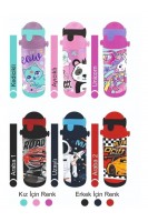 Panda Desenli Pipetli Çelik Matara MT-2635 550 ML