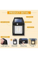 Hareket Sensörlü Güneş Enerjili Solar Led Işık Dış Mekan Bahçe Lambası Hareket Sensörlü Güneş Enerjili Solar Led Işık Dış Mekan Bahçe Lambası