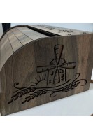 Ahşap Özel Yel Değirmeni Figürlü Ekmek Saklama Kutusu Ekmeklik Kahverengi Ahşap Özel Yel Değirmeni Figürlü Ekmek Saklama Kutusu Ekmeklik Kahverengi