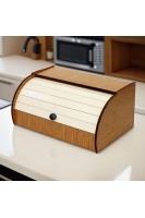 Ortası Beyaz Kenarları Bambu Desenli Dekoratif Ekmek Kutusu Ortası Beyaz Kenarları Bambu Desenli Dekoratif Ekmek Kutusu