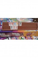 Büyük Boy Okey Takımı Parti ve Hobi Oyun Seti 44 cm Kahverengi