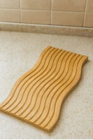 Ahşap Dalga Desenli Sunum & Servis Tabağı