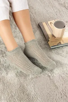 Kadın Likralı Kısa Çorap 3'lü — görsel 3 · MK-CRP100002