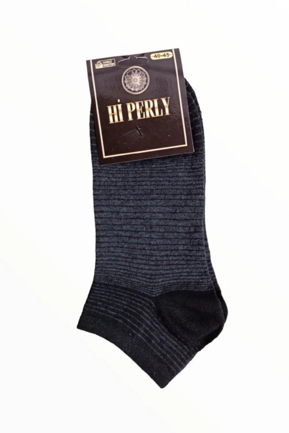 Erkek Siyah - Lacivert Zebra Desenli Patik Çorap 3'lü Paket — görsel 4 · MK-CRP100022