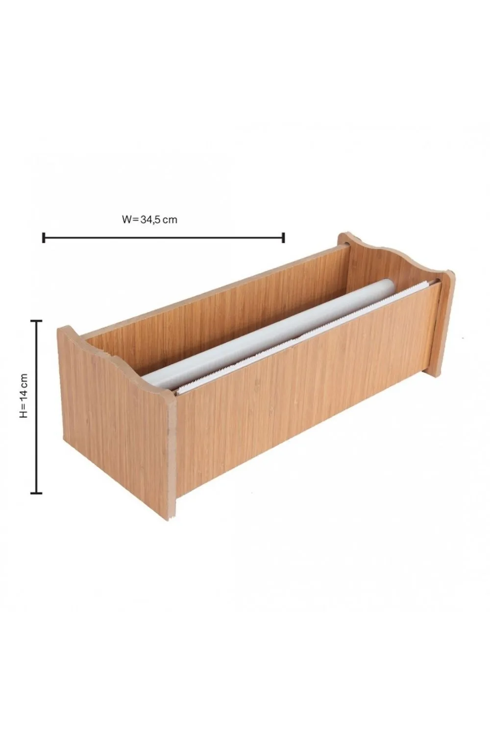 Ahşap Streç Kutusu Film Folyo Tutucu 35cm · MK-AHS1009